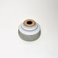 Cylindrical Textured Bud Vase in Matte White