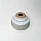 Cylindrical Textured Bud Vase in Matte White
