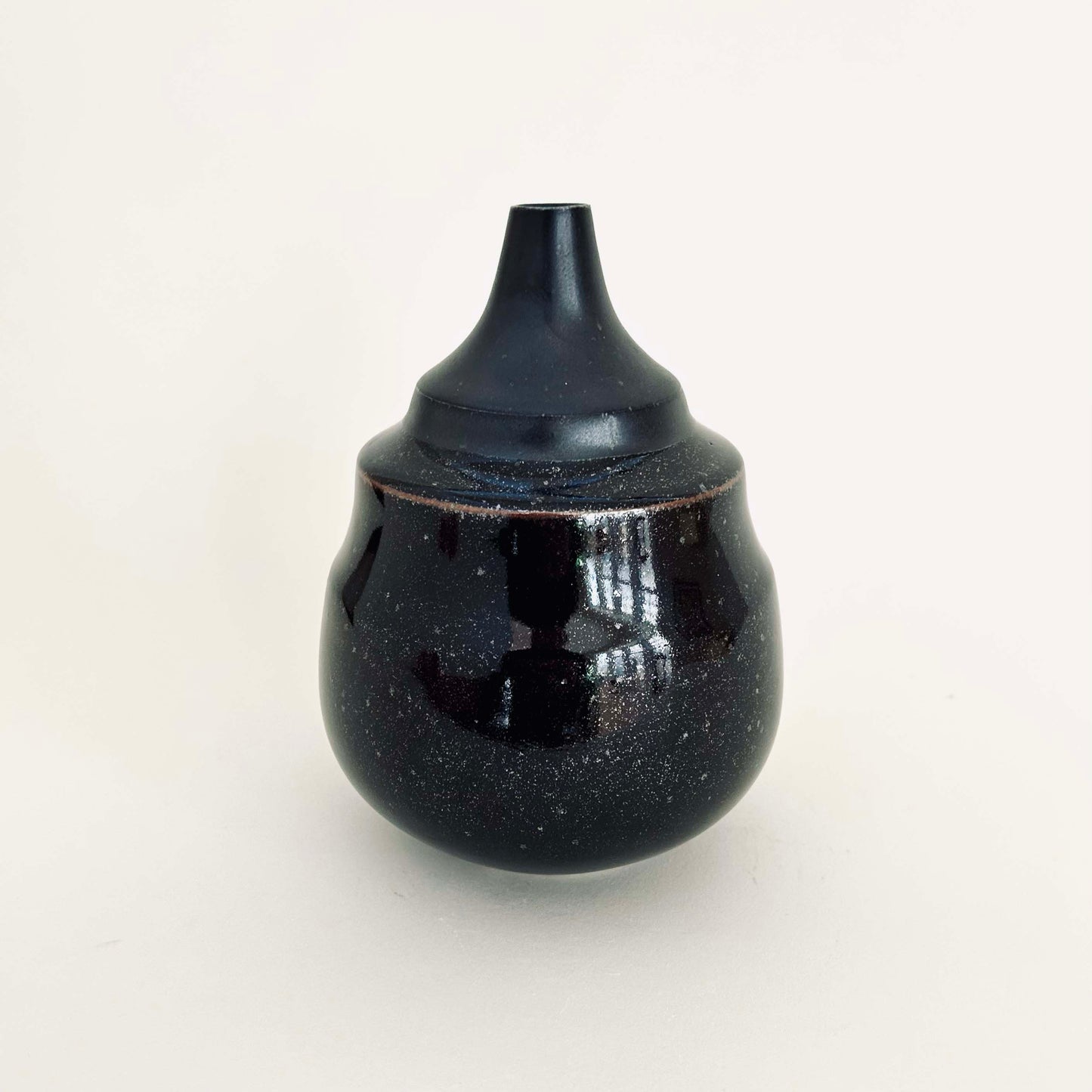 Bud Vase in Oil Spot