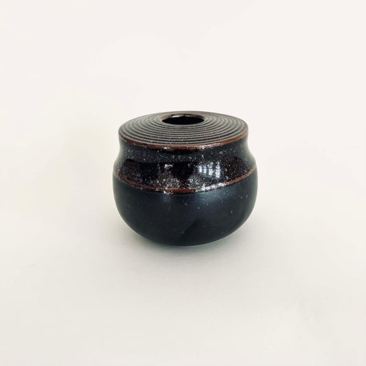 Small Bud Vase in Oil Spot