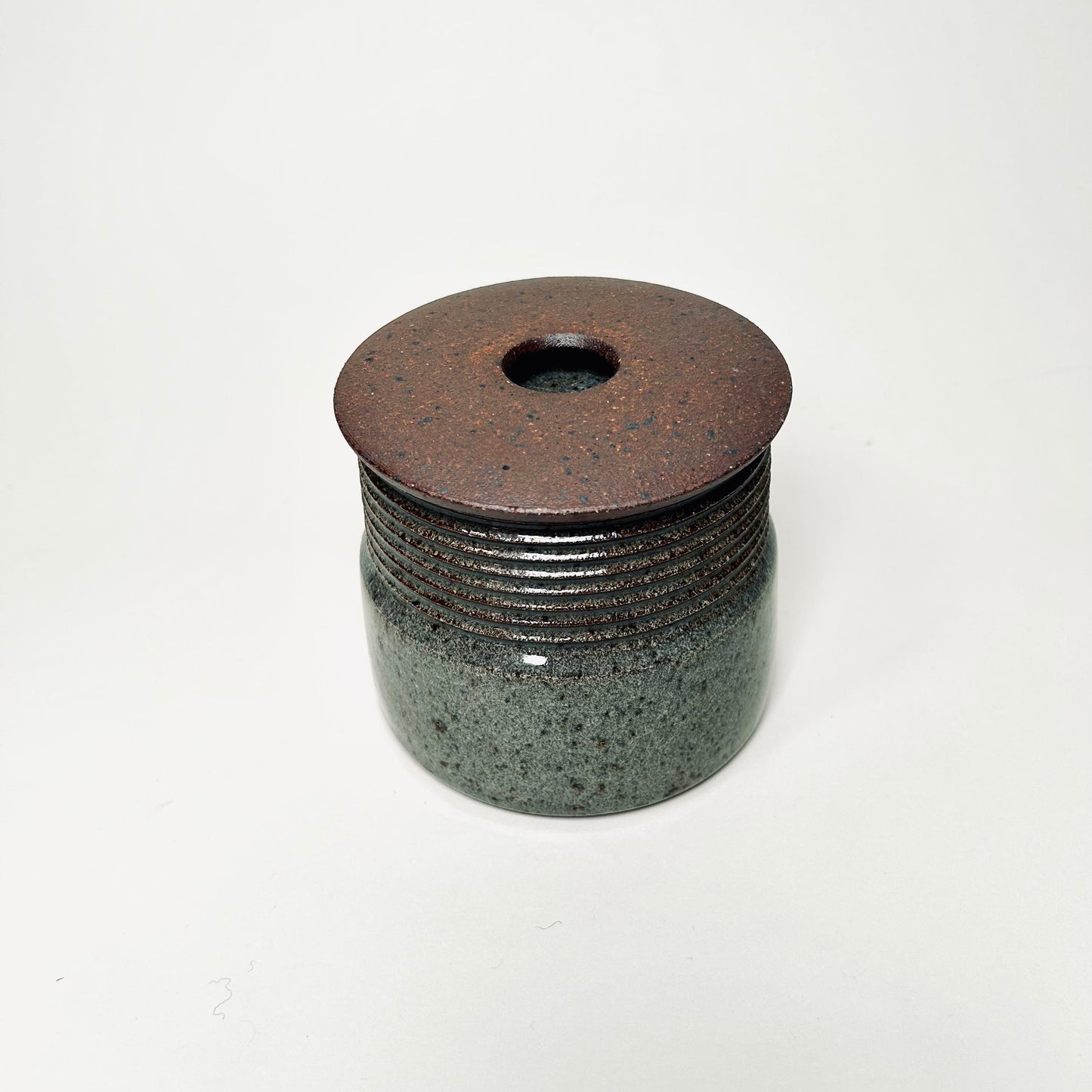 Lidded Vessel w/ Angular Lid in Transparent