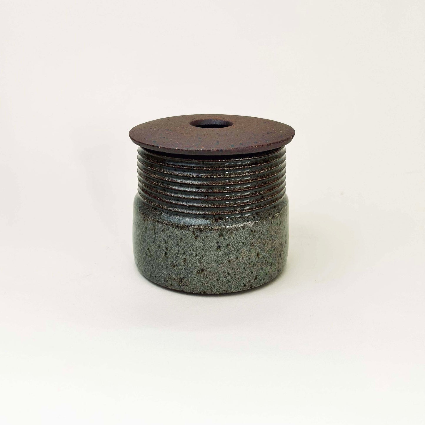 Lidded Vessel w/ Angular Lid in Transparent