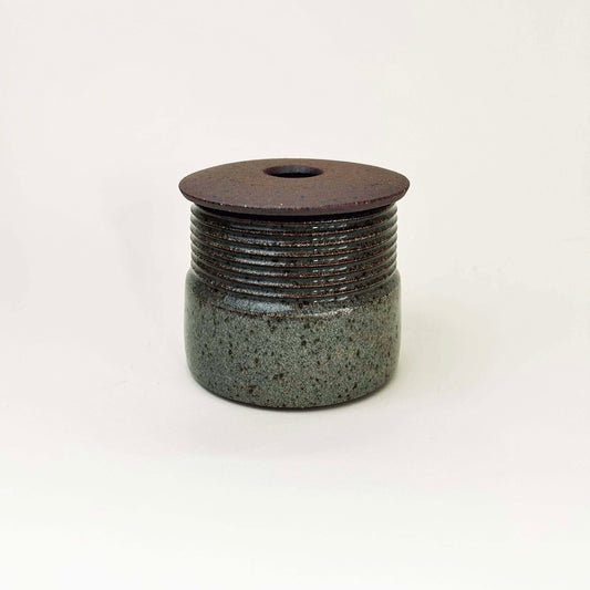 Lidded Vessel w/ Angular Lid in Transparent
