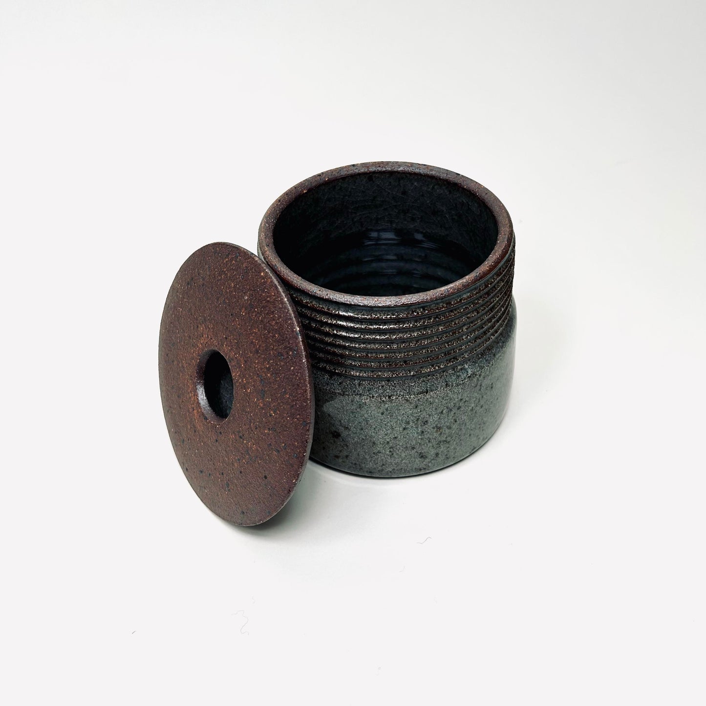 Lidded Vessel w/ Angular Lid in Transparent
