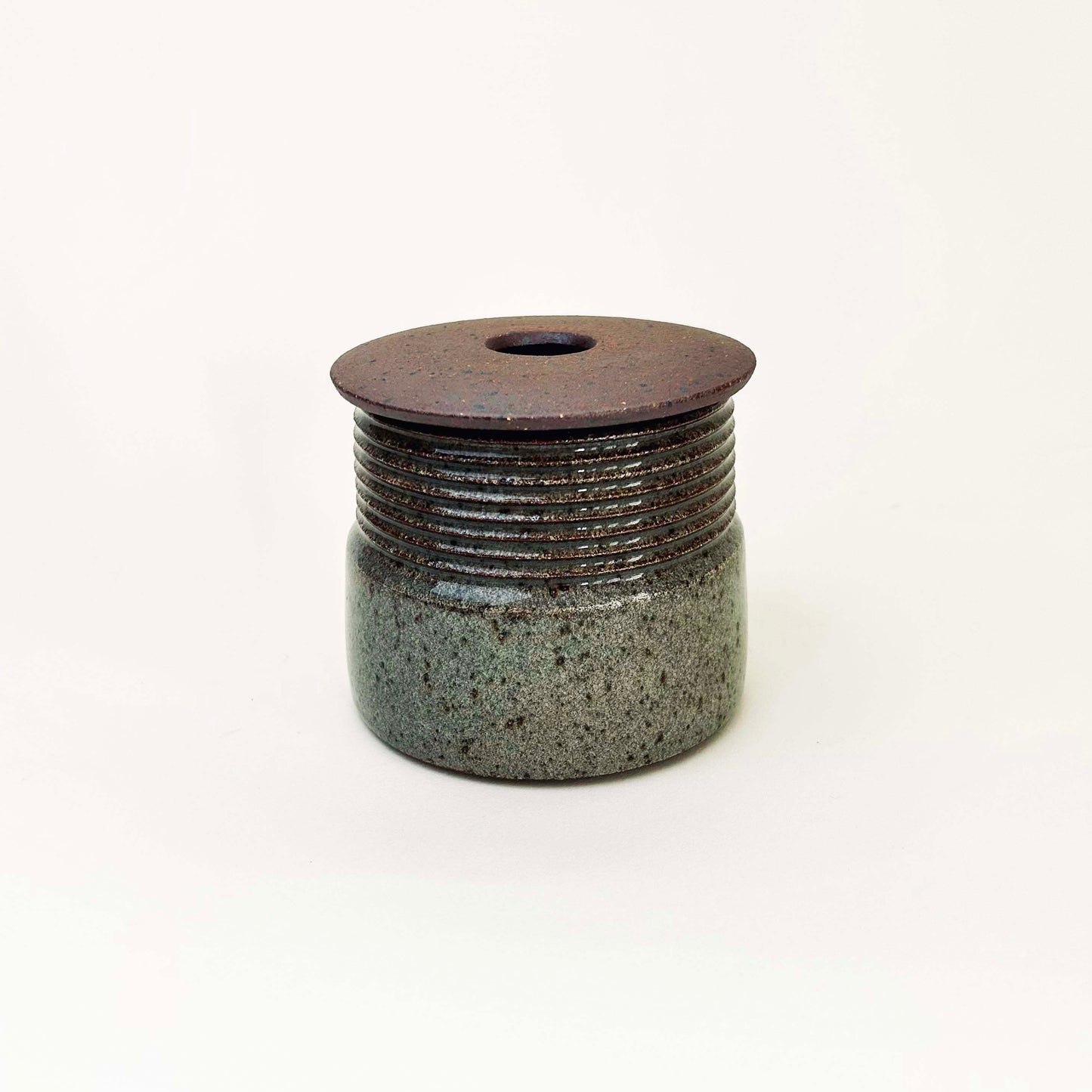 Lidded Vessel w/ Angular Lid in Transparent