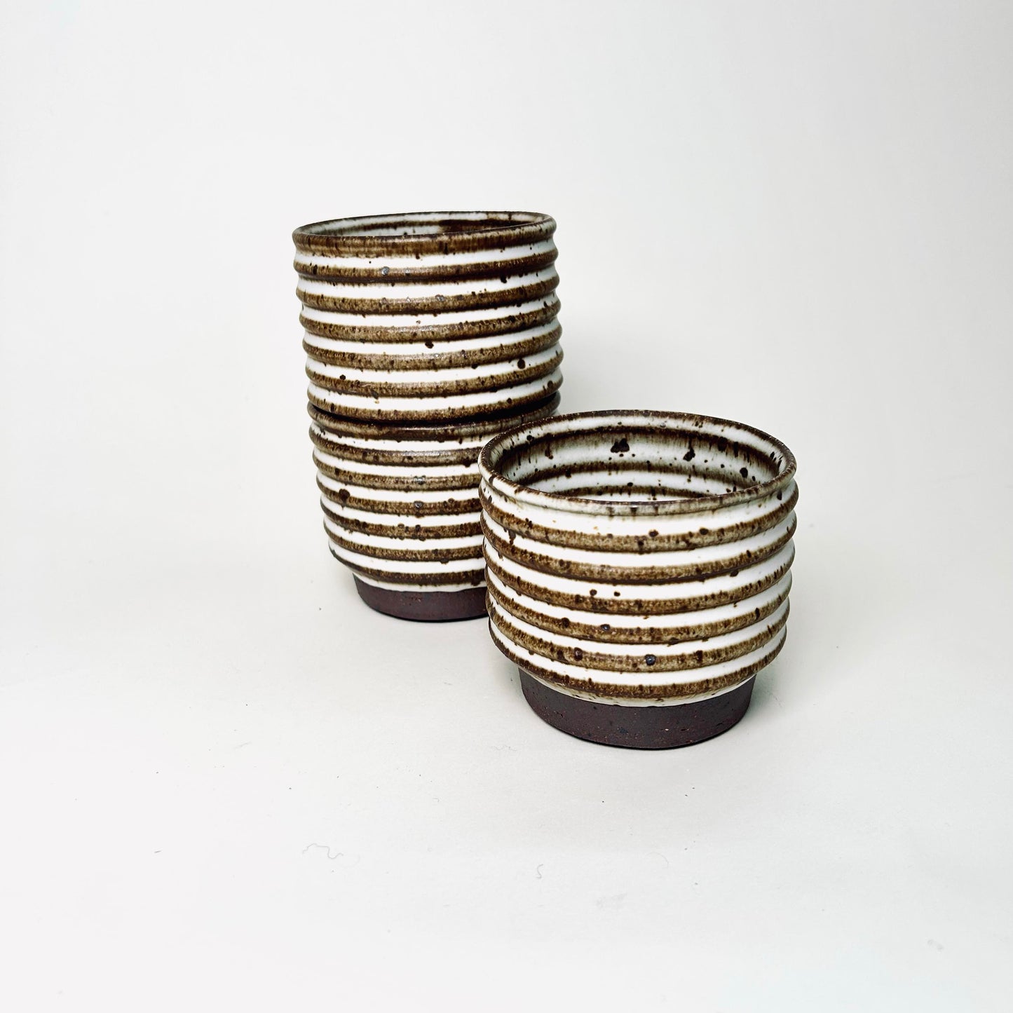 Ribbed Tumber, Matte White