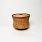 Angular Lidded Vessel in Yellow Salt