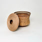 Angular Lidded Vessel in Yellow Salt