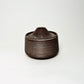 Tapered Lidded Vessel in Warm Brown