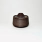 Tapered Lidded Vessel in Warm Brown