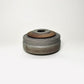 Wide Cylindrical Lidded Vessel in Greige