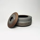 Wide Cylindrical Lidded Vessel in Greige