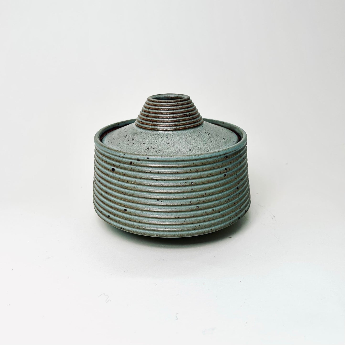 Small Tapered Lidded Vessel in Gitta's Blue