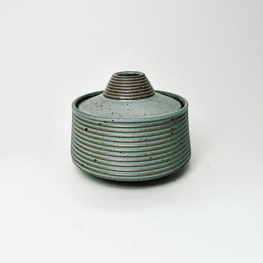 Small Tapered Lidded Vessel in Gitta's Blue