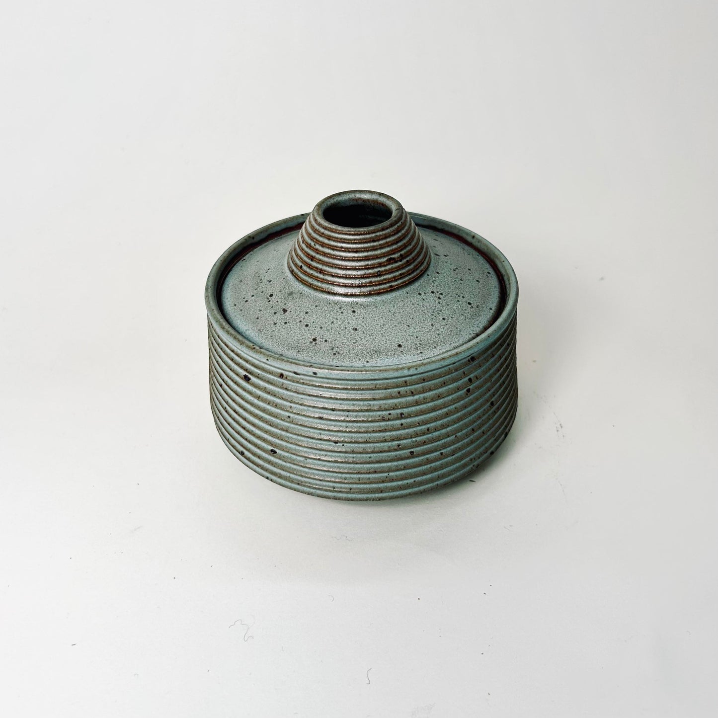 Small Tapered Lidded Vessel in Gitta's Blue