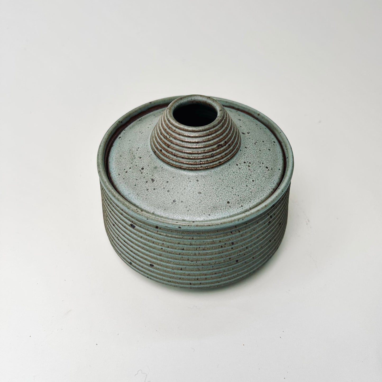 Small Tapered Lidded Vessel in Gitta's Blue