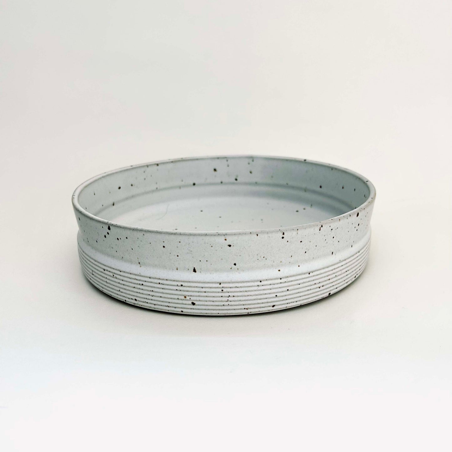 Angled Serving Bowl in Matte White, 9.5"