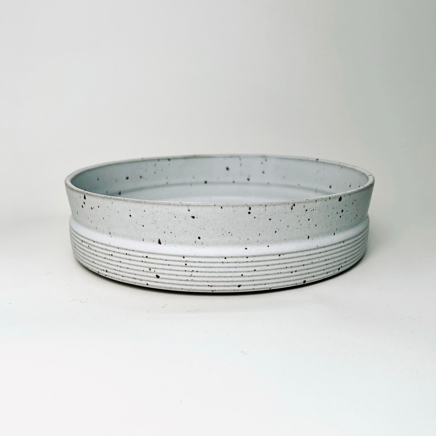 Angled Serving Bowl in Matte White, 9.5"