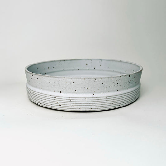 Angled Serving Bowl in Matte White, 9.5"