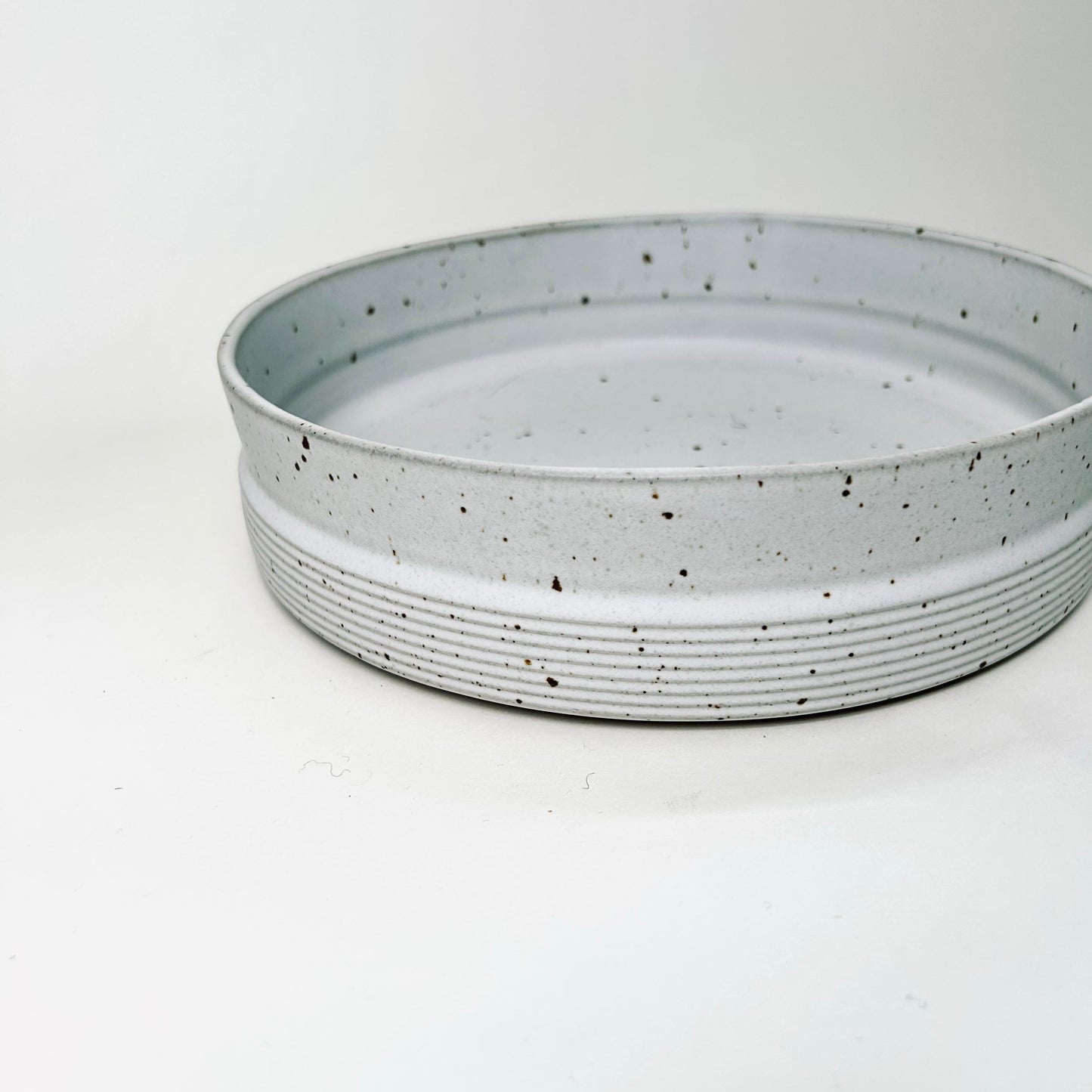 Angled Serving Bowl in Matte White, 9.5"