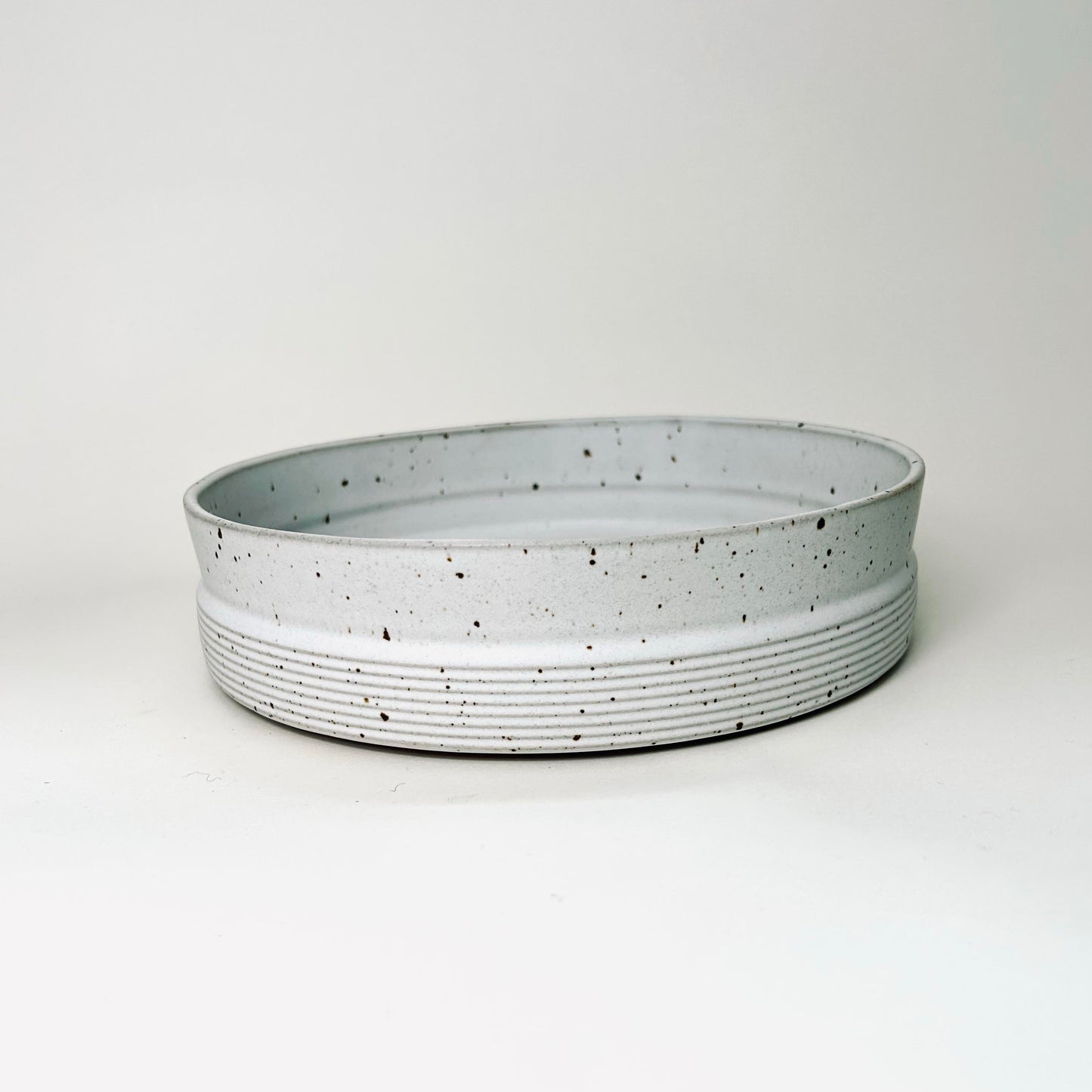 Angled Serving Bowl in Matte White, 9.5"