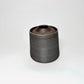 Tapered Vessel w/ Angular Lid in Greige