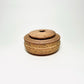Cylindrical Vessel w/ Ribbed Texture in Yellow Salt