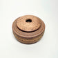 Cylindrical Vessel w/ Ribbed Texture in Yellow Salt