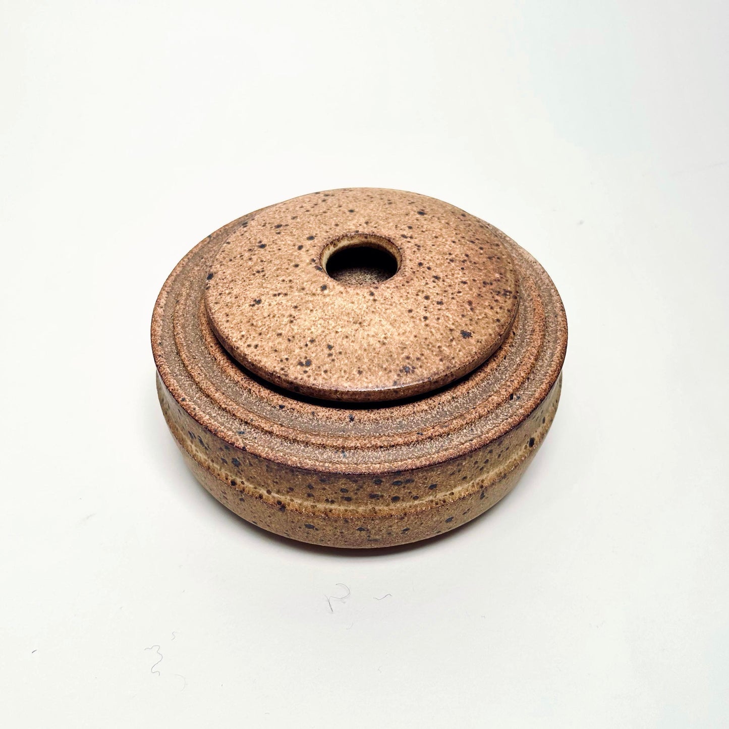 Cylindrical Vessel w/ Ribbed Texture in Yellow Salt