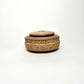Cylindrical Vessel w/ Ribbed Texture in Yellow Salt