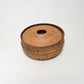 Wide, Textured Lidded Vessel in Yellow Salt