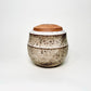 Large Collared Vase in Mocha Creme