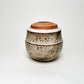 Large Collared Vase in Mocha Creme